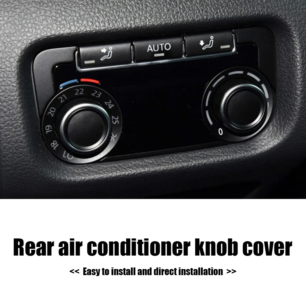 A/C 노브 버튼 7N0907049C 후면 A/C 패널 장식 커버 후면 에어컨 제어 노브 커버 트림 VW 샤란 액세서리