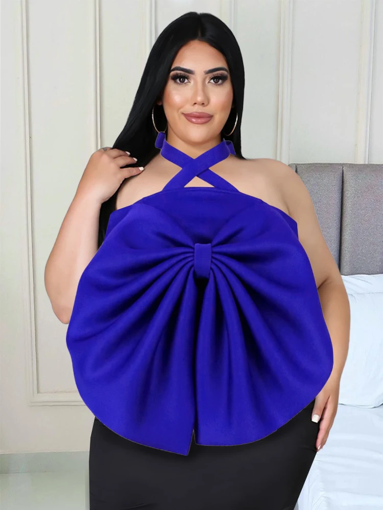 Женская летняя блузка с лямкой