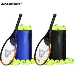 AMASPORT Tennis Balls Bucket Bag with Zipper Durable Felt Good elasticity Practice Pressureless Pelotas De Tenis for Training