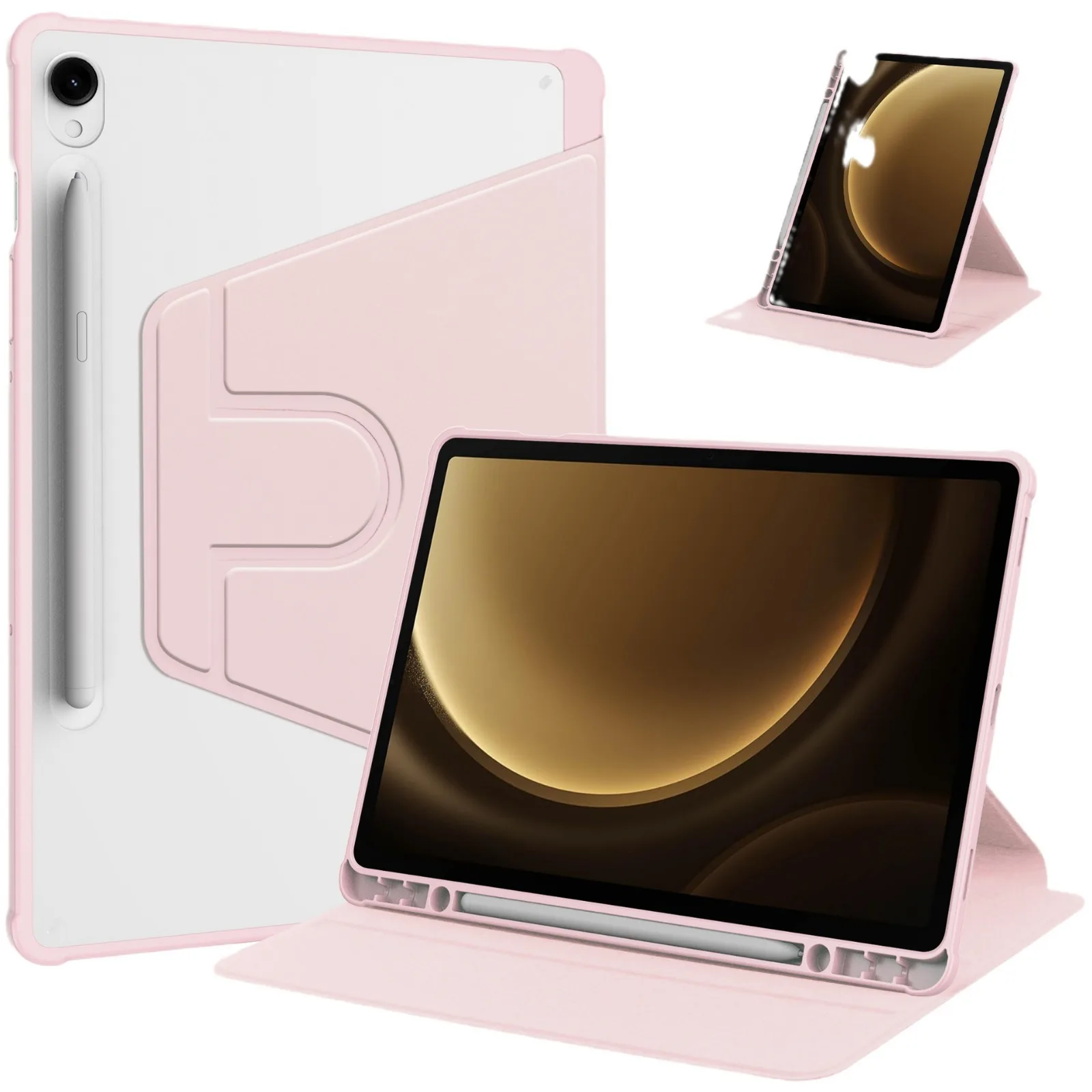 Estojo Rotativo para Samsung Galaxy Tab Suspensão Automática Despertar 360 ° s9 fe 11 s9 fe Plus 124 a9 Plus 11 Sm-x216b