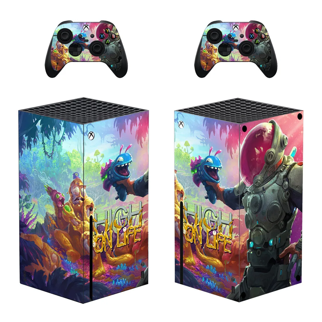 High On Life Skin Sticker Decalcomania Cover Per Xbox Series X Console E 2 Controller Skin Vinyl