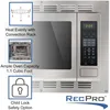 RecPro RV Convection Microwave Stainless Steel 1.1cu. ft. | 120V | Appliances | Direct Replacement for High Pointe and Greystone 4