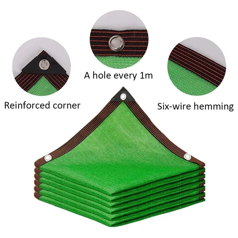 12 Pin Sun Shading Ratio 90% Anti-UV HDPE Black Balcony Garden Greenhouse Succulents Pool Sunshade Sun Shade Netting3x5m 4x5m sunshade net