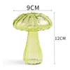 Glass Flower Vase Single Stem Flower Vase Unique Mushroom Glass Planter for Home Decoration Plant Propagation Station for Women 6