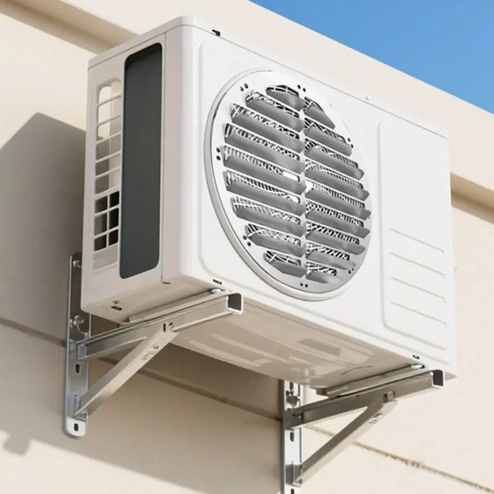 Plaque de guidage d'air en acier inoxydable sans perçage pour unité extérieure de climatiseur, installation rapide, déflecteur de chaleur pour climatisation domestique 1