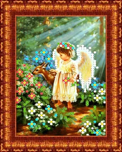 Set for embroidery with beads karolink forest friendship 8*11 8 cm (kban.6004 (H)) | Дом и сад