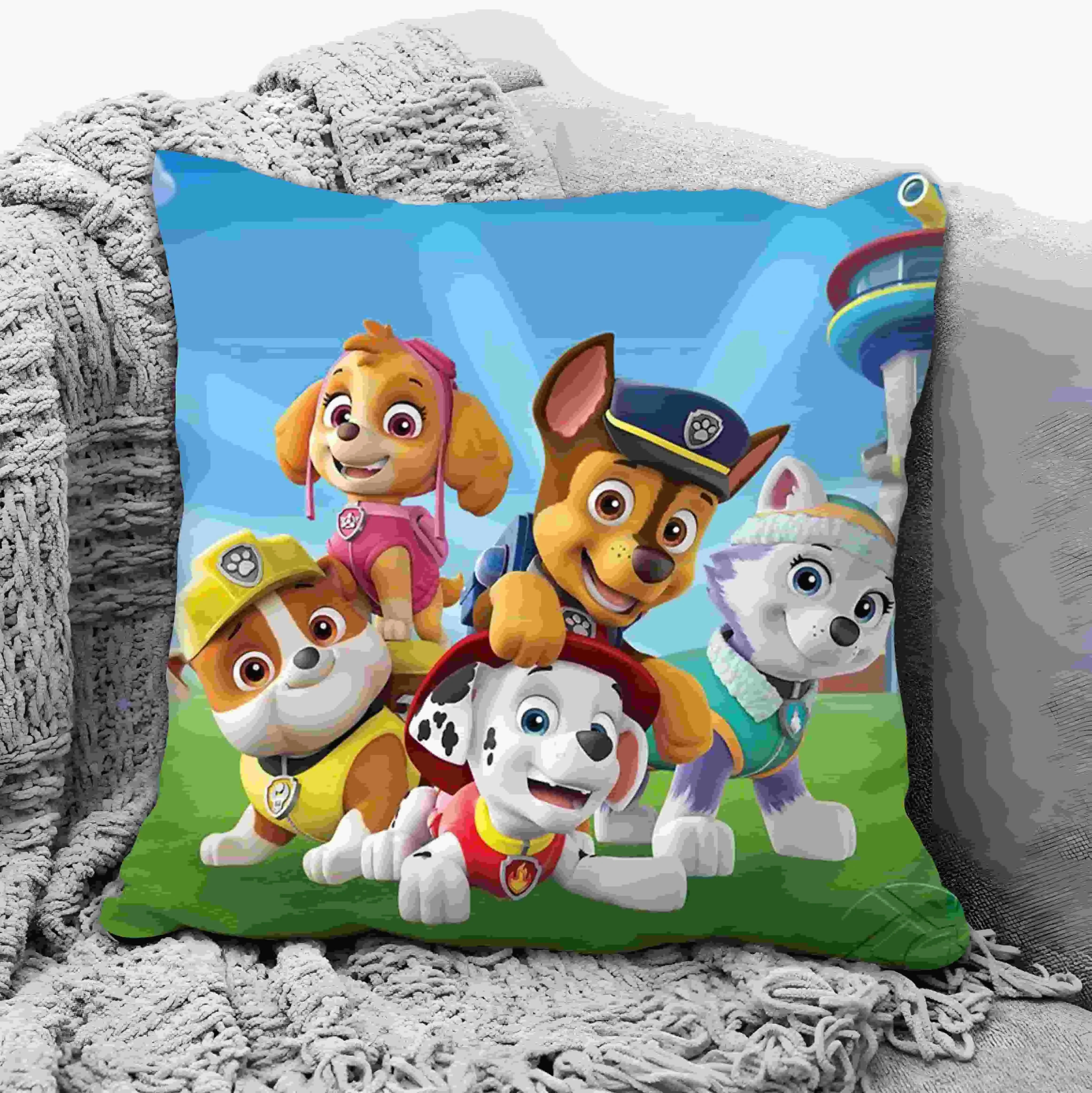 Cartoon Square Pillow Awaii Anime Soft Waist Sofa Cushion Printing Throw Pillow Throw Bedroom Pillows Cute dog