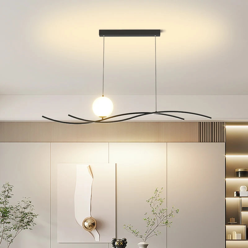 거실 부엌 다이닝 룸 바 매달려 램프에 대 한 현대 LED 펜 던 트 조명 LED 펜 던 트 홈 장식 조명기구