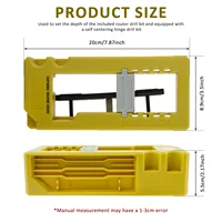 บานพับประตู Mortise Jig Kit ทนทานบานพับประตู Router แม่แบบบานพับประตูตู้ชุดติดตั้งบานพับประตูติดตั้ง Jig ประตู 6