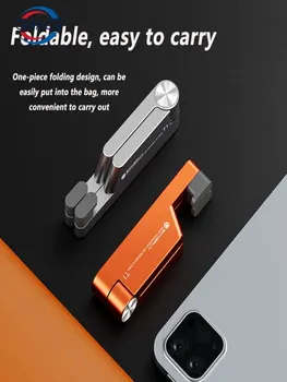 T1 Universelle Mini-Größe Aluminium Tragbare Klappbare Schreibtischhalterung für Handys