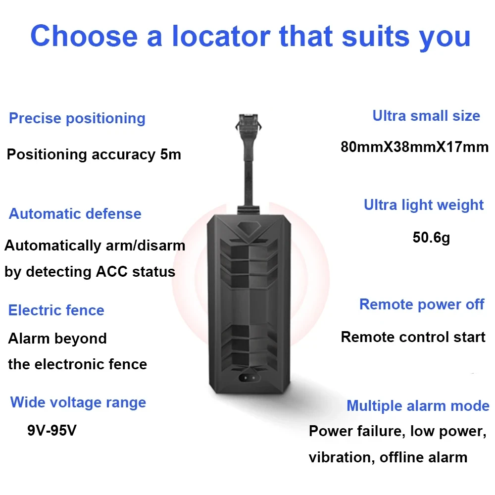 TK806 TKSTAR 2G 4G Vehicle GPS Tracker With Relay Remote Control Engine Oil Cut Off Realtime Tracking Device Alarm 9-95V DC