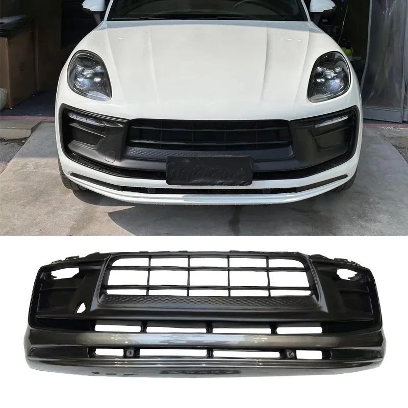 

Для Porsche macan 95b. 3 2014-2017 upgrade 2018-2023 macan FRP комплект корпуса переднего бампера и заднего бампера