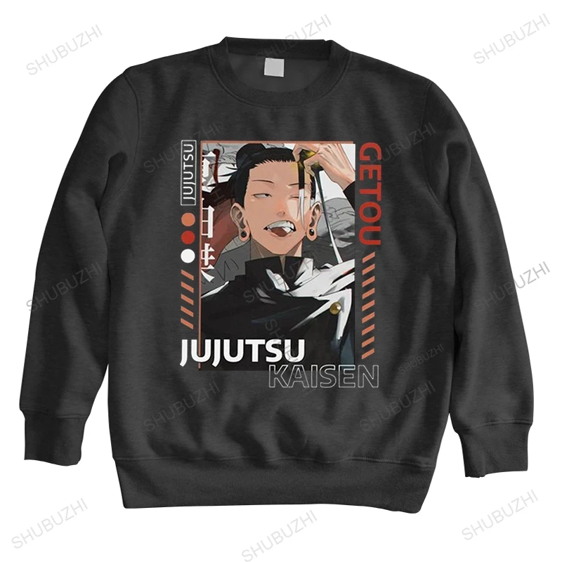 

Handsome Suguru Geto sweatshirts Men long sleeve Soft Cotton hoody Graphic Anime Manga Jujutsu Kaisen sweatshirt Fashion hoodie