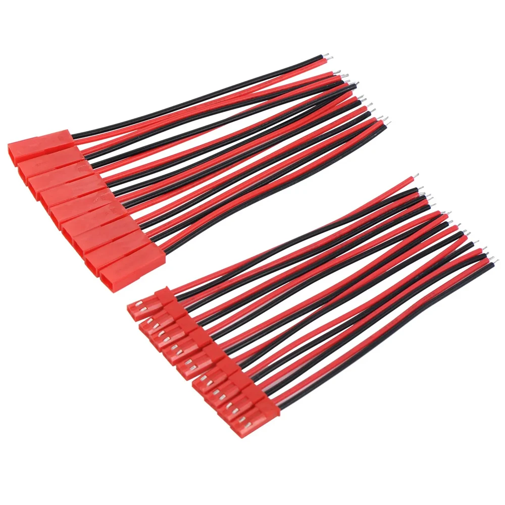 22 AWG ปลั๊กสําหรับ JST 2Pin ชายหญิงสําหรับ JST RCY ปลั๊กเชื่อมต่อสายไฟ 10 ซม.สําหรับหลอดไฟ LED Strip RC ของเล่น 1