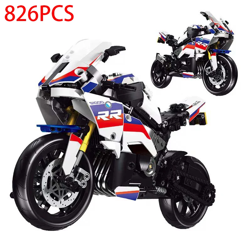 Мотоцикл гоночный автомобиль сборная игрушка 826 шт. городской технический