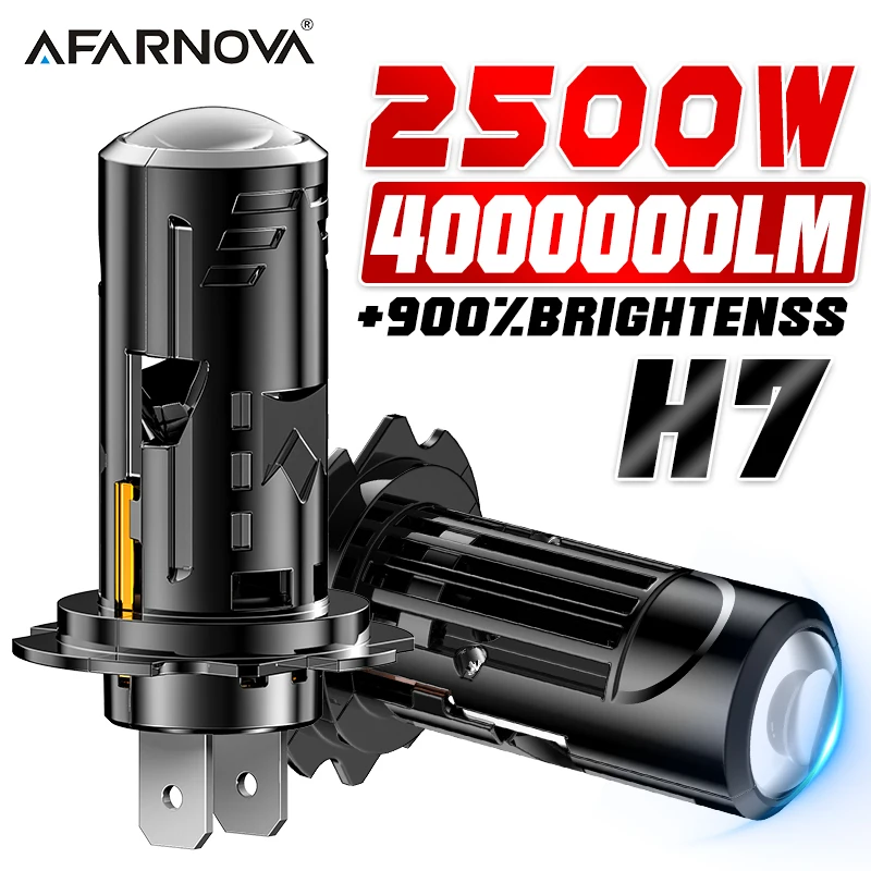 ไฟหน้า LED กำลังสูง H7 4000000LM สว่างไกล 12V สำหรับรถยนต์