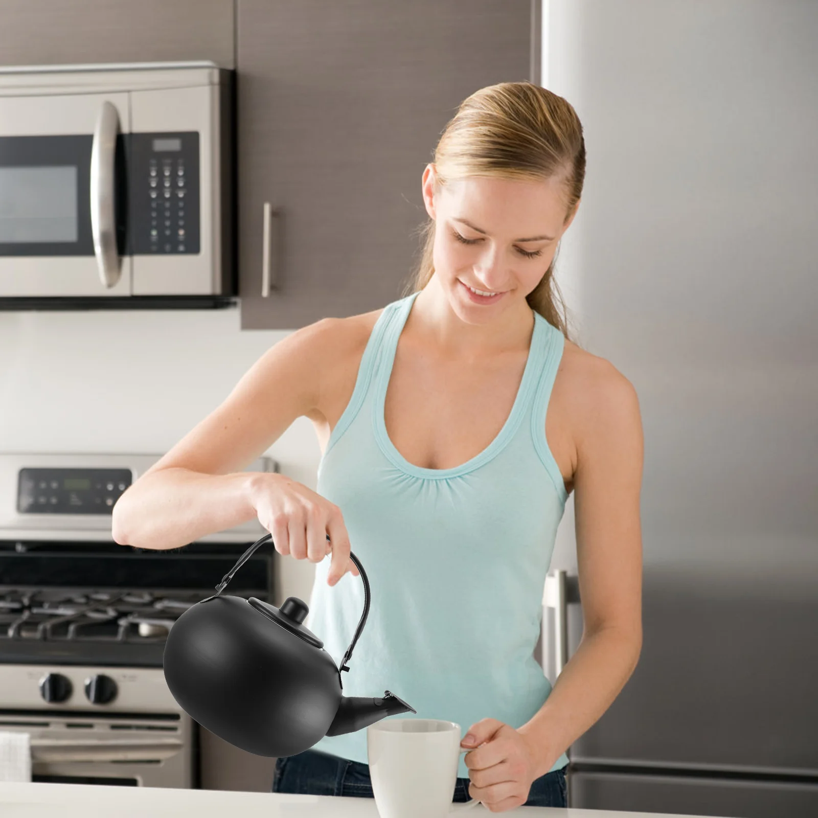 

Pot Tea Kettle Water Boiling Heating Teakettle for Gas Stove Coffee Filters Thicken Home Boiled Teapot Durable