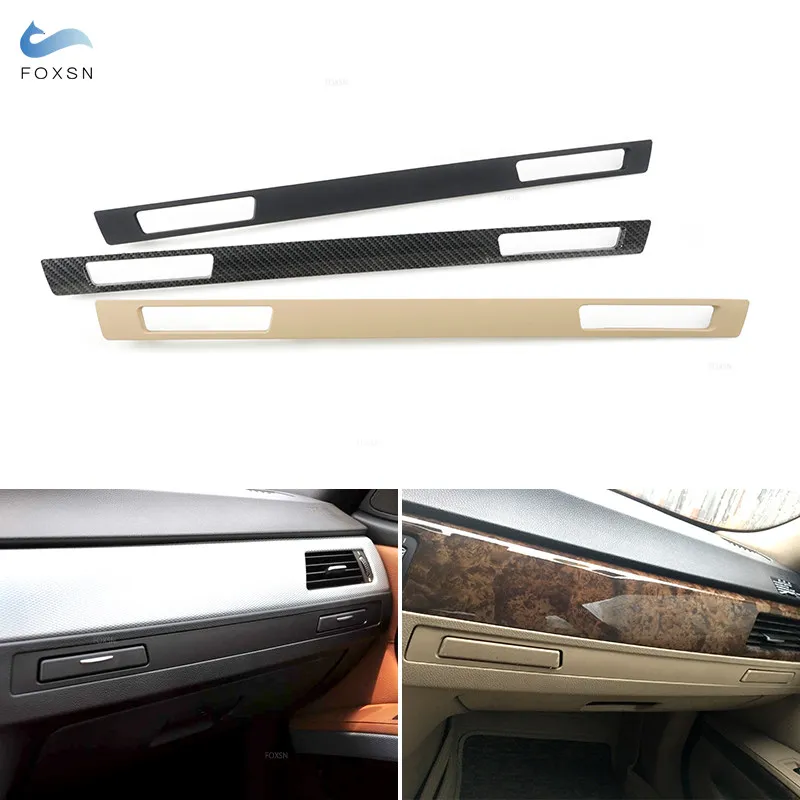 

Стайлинг автомобиля Copilot консоль перчаточный ящик держатель стакана для воды панель полоса крышка отделка для BMW 3 серии E90 E92 E93 2005-2012 LHD