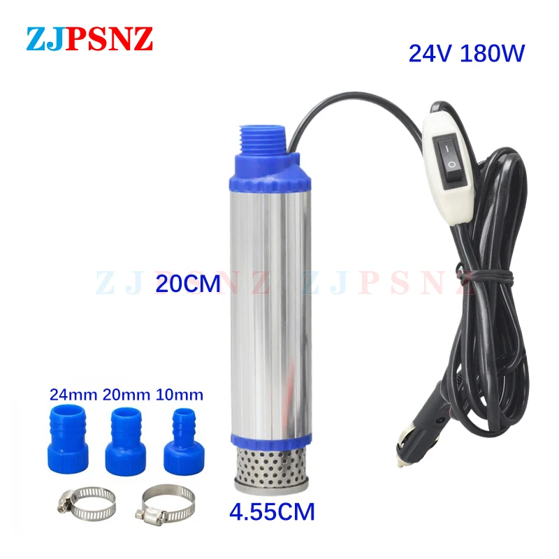 260W 12/24V Electric Car Pump Portable For Pumping Diesel Oil Water Wine Transfer Pump Camping Fishing Submersible 180W100W oil transfer,submersible electric and water pump