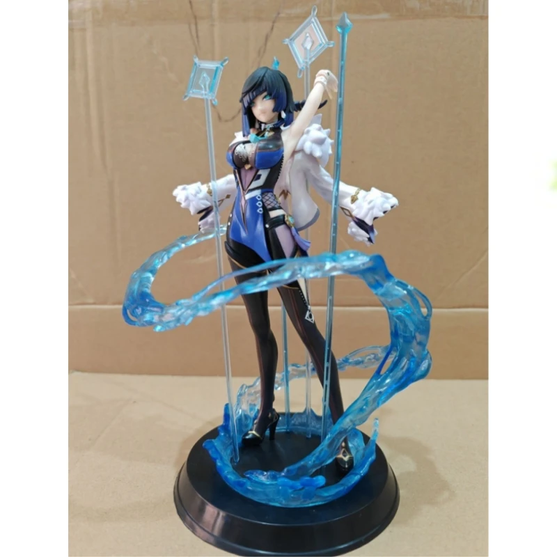 

31cm Genshin Impact Figures Maid Yelan Anime Figures Girl Figurine Model Pvc Statue Doll Room Collectible Decoration Toys Gifts