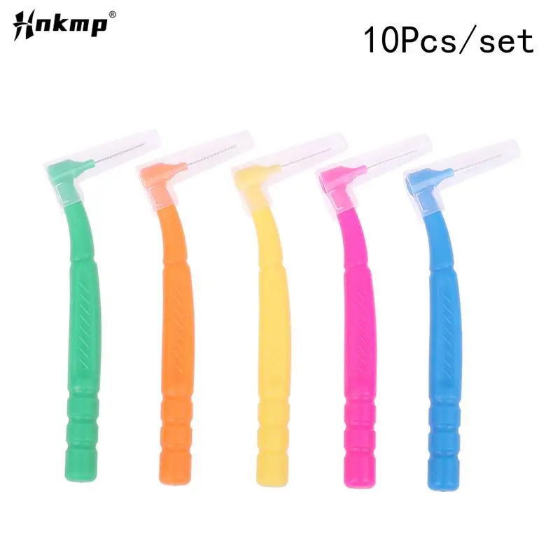 

10PCS L-shaped Orthodontics Braces Interdental Brush Clean Between Teeth Mini Toothbrush Inter Dental Cleaning Travel Portable