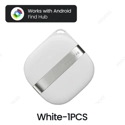 Enhanced Smart GPS Tracker with Long - Distance Positioning and Anti - Lost Key Finder (White - 1PCS)