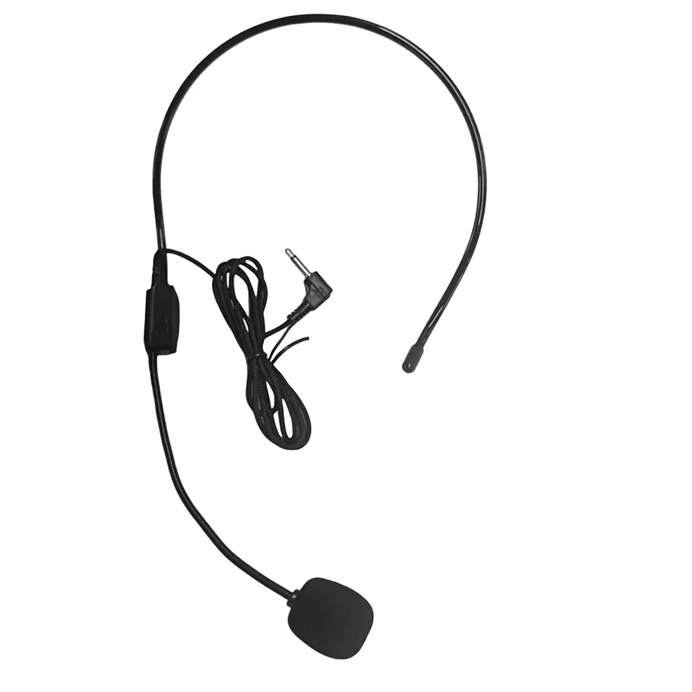케이블 헤드 마운트형 헤드셋 마이크 유연한 유선 붐 앰프