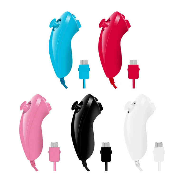 Nunchuck Sinistro Destro Per Controller Di Gioco Curvo A Mano Wii Per Controller Di Gioco Nintendo Wii Nunchuck Per Gamepad Wii