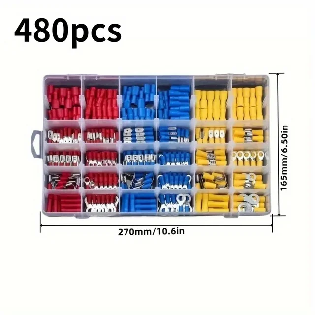 yu2点セット 102/280/300/480pcs Comprehensive Electrical Terminal Kit