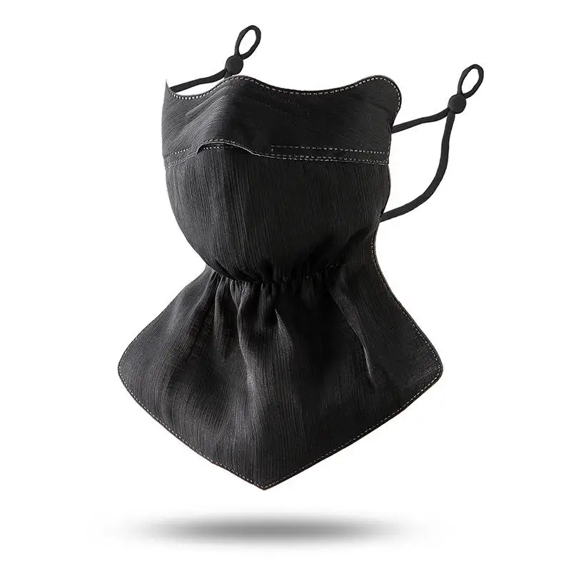 Ice Silk Mask Face Cover for Women Anti-UV Quick Drying Breathable Sunscreen Mask Bandana Hanging Ear Scarf
