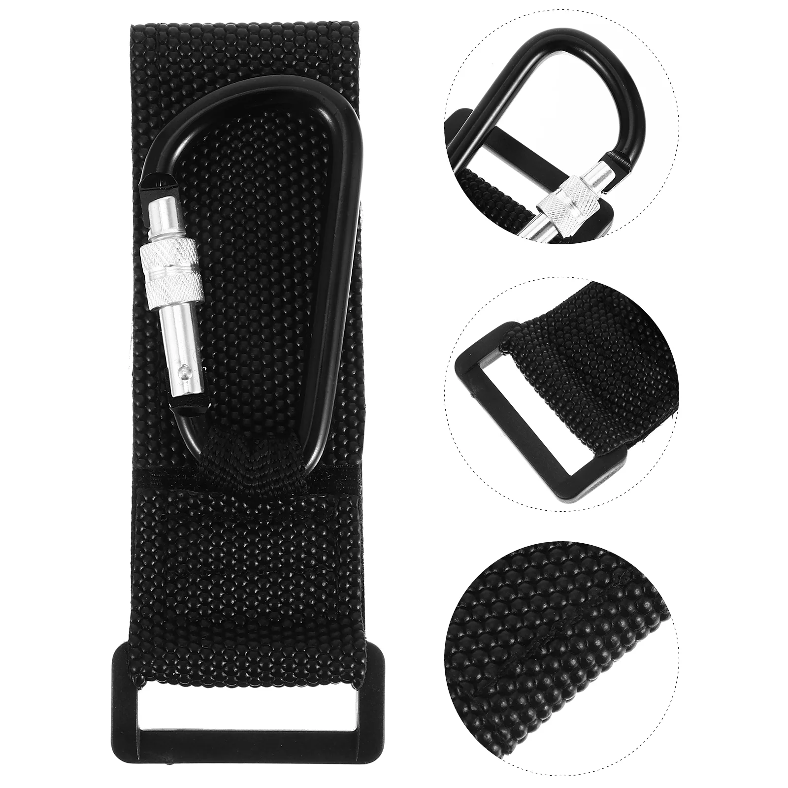 

2 PCS Baby Stroller Hook Carrier Belt Large Wagon with Pram Hooks Nylon Convenient Clips Aluminum Alloy