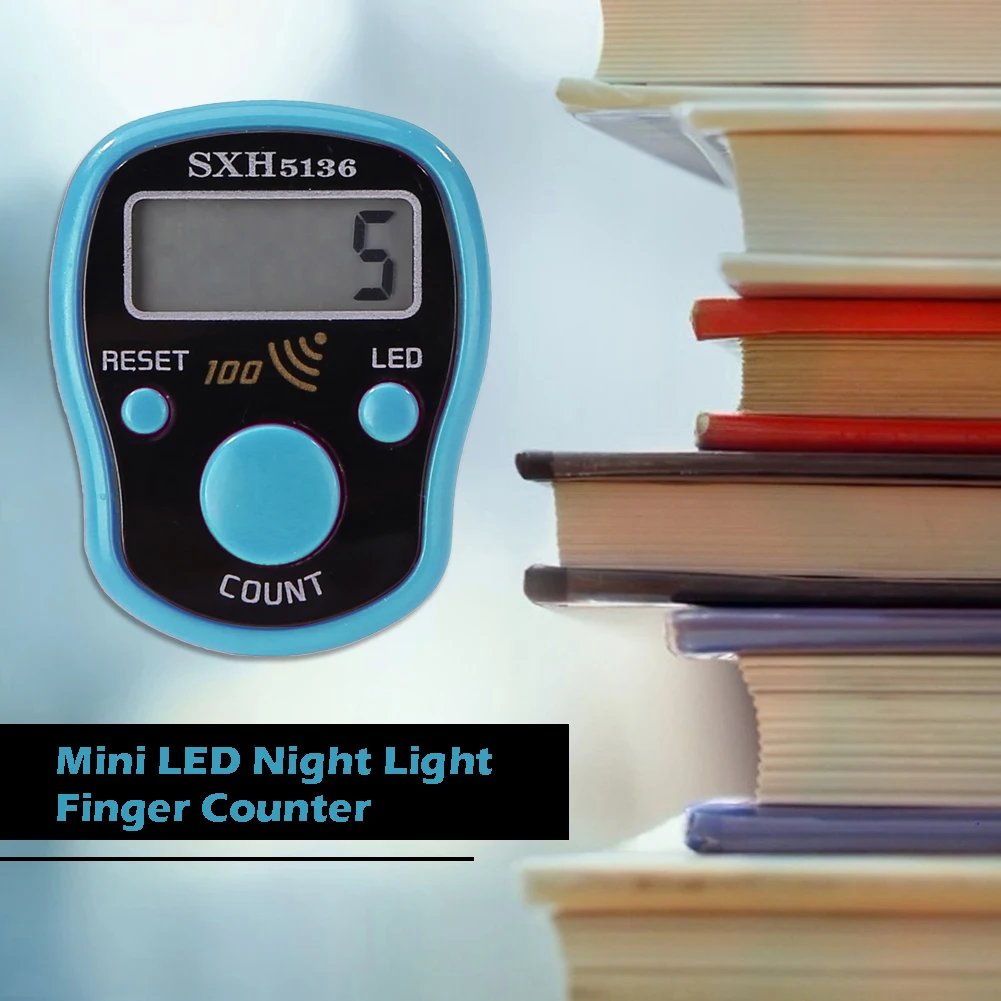 Mini Stitch Marker Row Finger Counter LCD Electronic Digital Display Hand Tally Counter