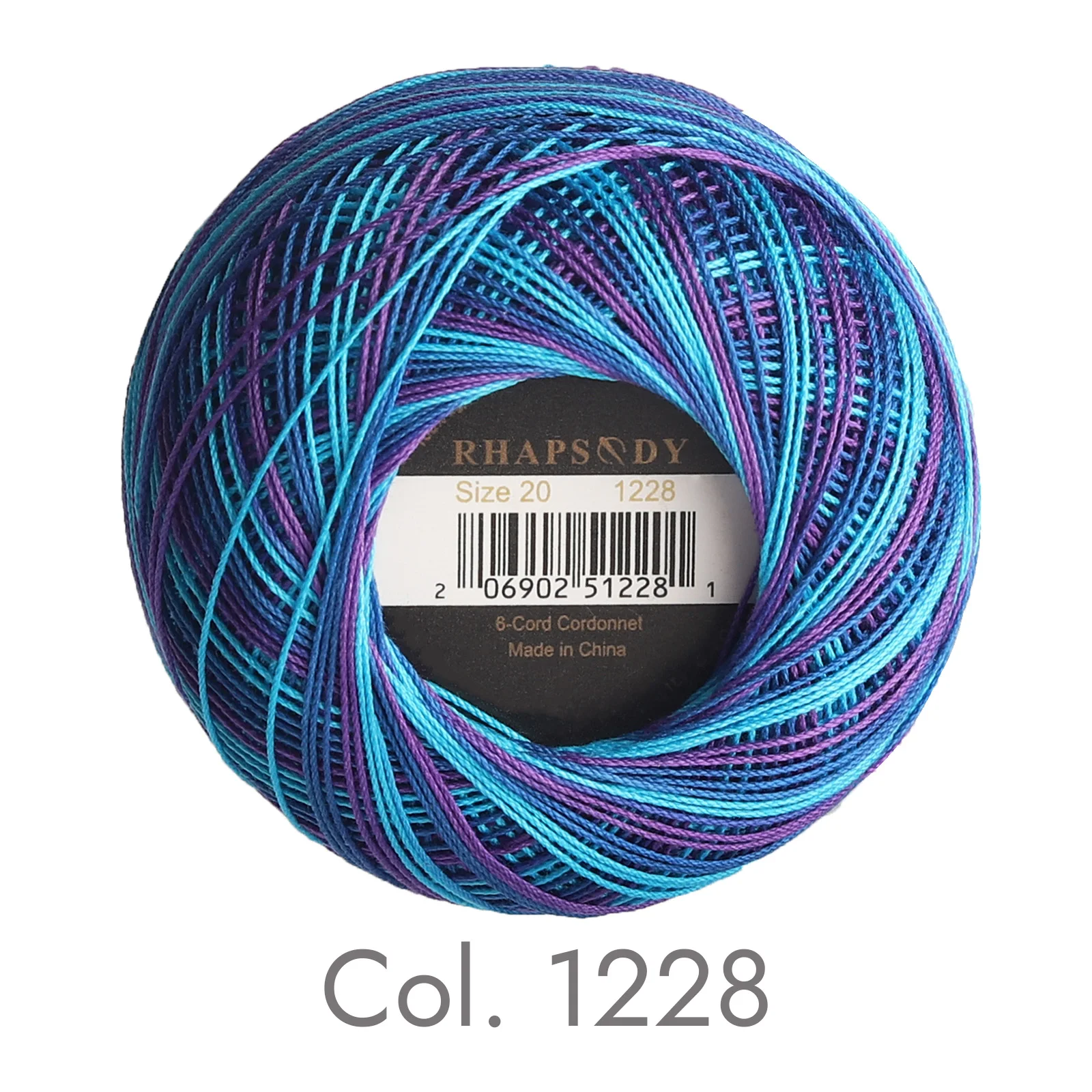 Rhapsody 20 Größe 6 Kordel Baumwollperlenfaden, ideal zum Häkeln, Ticken, Stricken, Quilten, Nadelspitzen, DIY, 25 Gramm pro Kugel – Detail 40