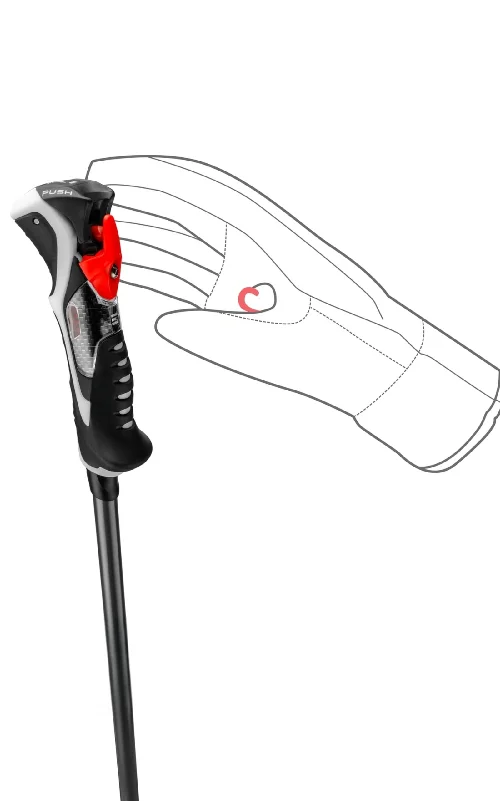 Ski Pole Carbon 14 3D Lightweight Carbon Ski Poles For Alpine Skiing Fiberglass Light Pole