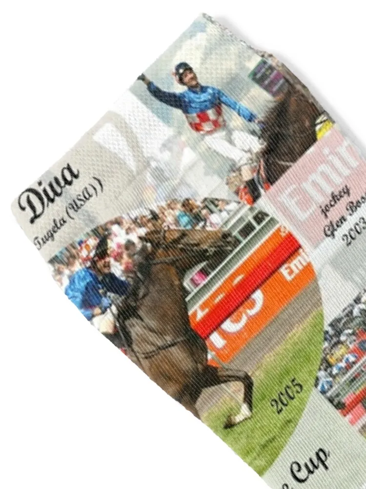 Makybe Diva Melbourne Cup Hat Trick Socks ankle socks sports stockings essential sport socks Men's Socks Women's