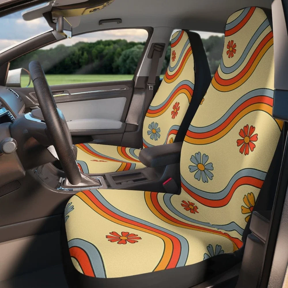 Hippie Car Seat Covers Vintage Inspired Car Seat Accessory Retro Mod
