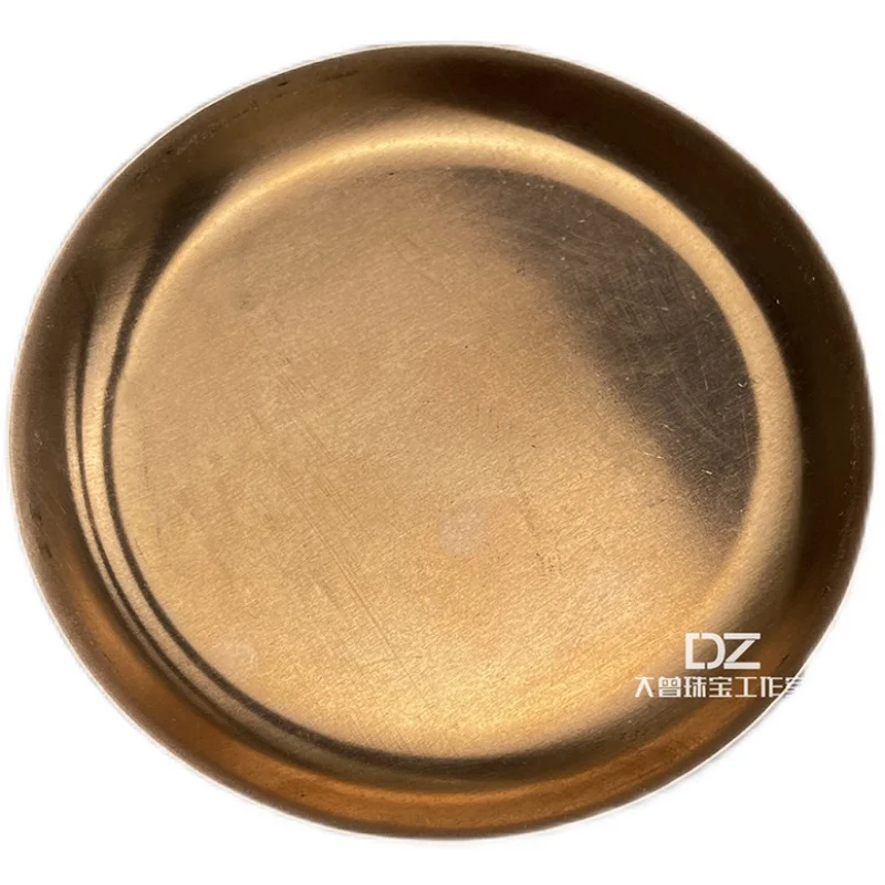 

round Red Copper Plate Can Be Used as Fired Enamel Bottom Tire Enamel Ordinary Tire Cloisonne Cloisonne Enamel Plate