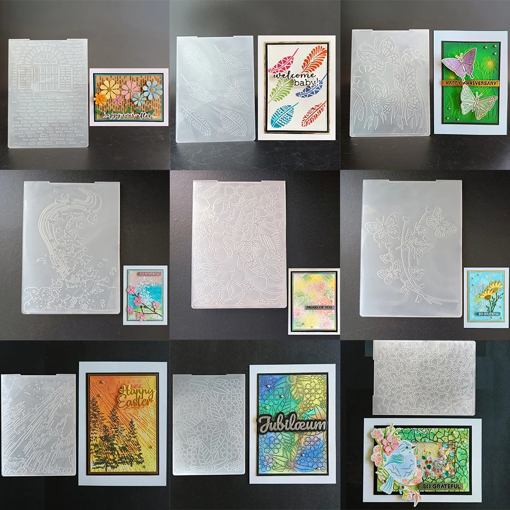 Plastic Embossing Folder For Card Making Scrapbook Paper Craft Album Embossing Machine Template