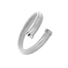 18K PVD Gold Plated Spring Antique Original Design Wide and Narrow Style Elastic  stainless Steel Bracelet Jewelry for women 5
