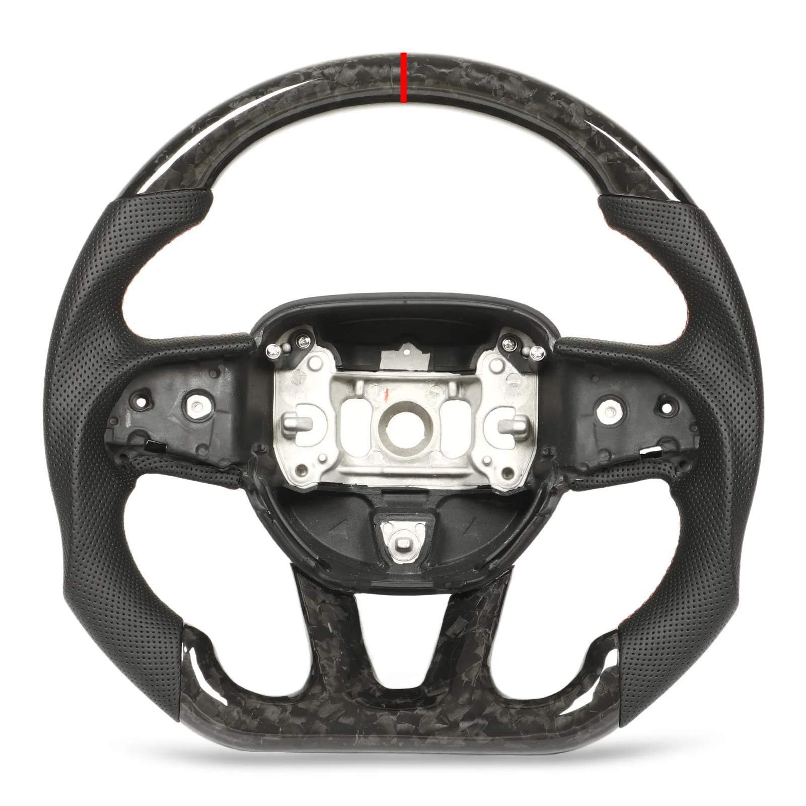 SteeringWheelReplacementCarSteeringWheelHighGradeDryCarbonFiberTexturedPerforated