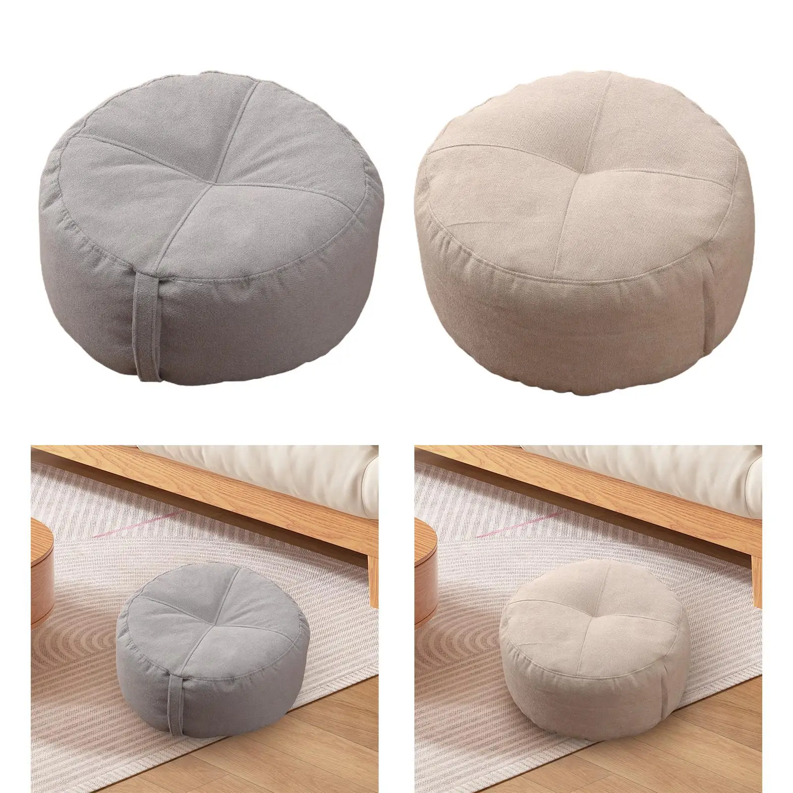 Round Floor Pillow Breathable Soft Seating Cushion Meditation Cushion Floor Cushion for Adults Kids Yoga Sofa Bed Bedroom Studio 3