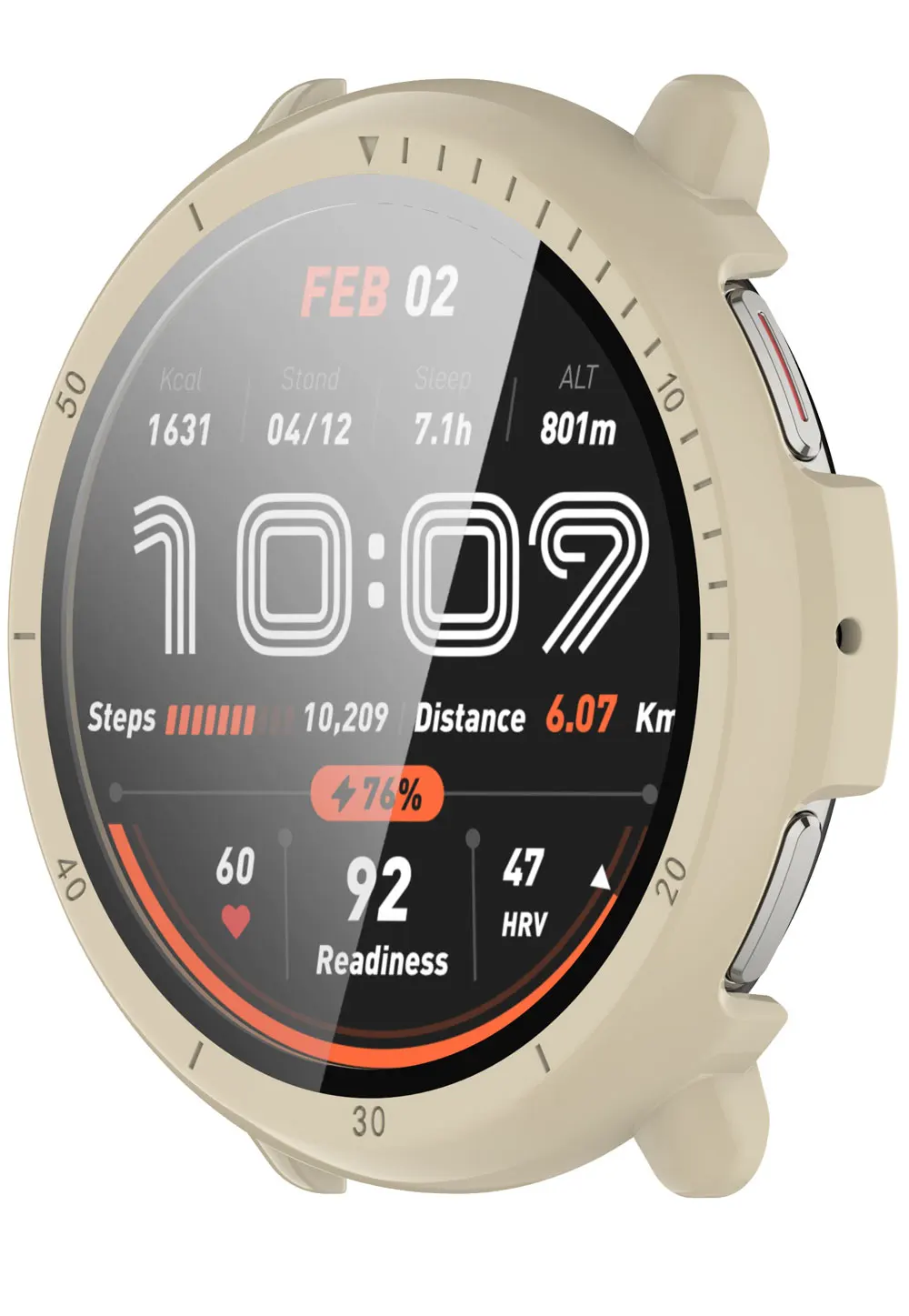 Gehärtetes Glas + Abdeckung für Huami Amazfit Active 2, Displayschutzfolie, harte PC-Schutzhülle für Amazfit Active 2 Zubehör – Detail 13