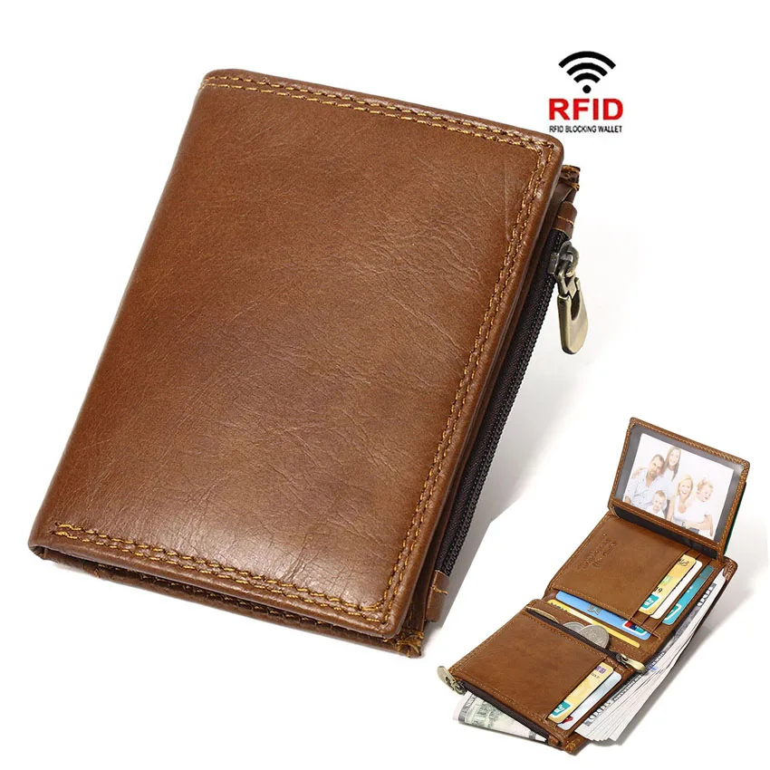 

Кошелек RFID AirTag для мужчин, кошелек из натуральной кожи, кредитный телефон, кошелек для монет на молнии