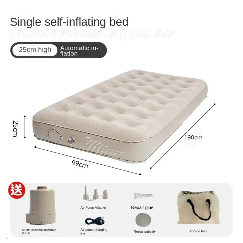 アウトドア寝具 Self-Inflating Multi-Function Mattress Self Inflating Mattress Camping Ultralight Single Inflatable