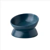 Elevated Cat Bowls Small Dog 15° Tilted Raised Food Feeding Dish Ceramics Stand Feeder for Cats and Puppy 6 Colors 6
