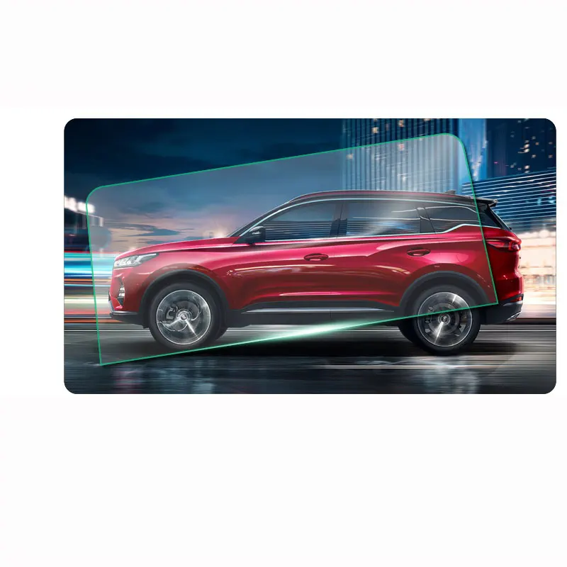 Chery Tiggo 5X 2021 자동차 라디오 GPS 네비게이션 자동 인테리어 안티 스크래치 필름 피팅에 대한 강화 유리 화면 보호 필름