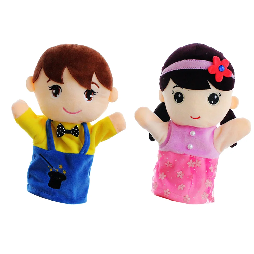 

Cloth Hand Puppet Plush Family Member Hand Doll Role Play Story Telling Toy Cartoon Hand Doll Parent-Child Interactive Toys