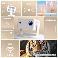Magcubic L018 4K 650ANSI Projetor Portátil Nativo 1080P Foco Automático Correção Keystone Android 11 BT5.2 WIFI6 360 °   Cinema em casa - Imagem 4
