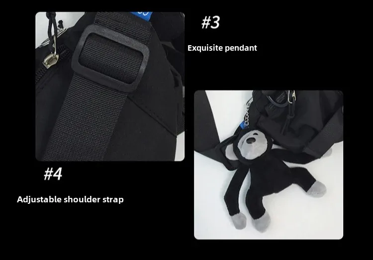 2024 Techwear Style Punk Hip Hop Single Shoulder Crossbody Bag Men Women Street Vintage Chest Bag Casual Sport Fanny Pack Сумка