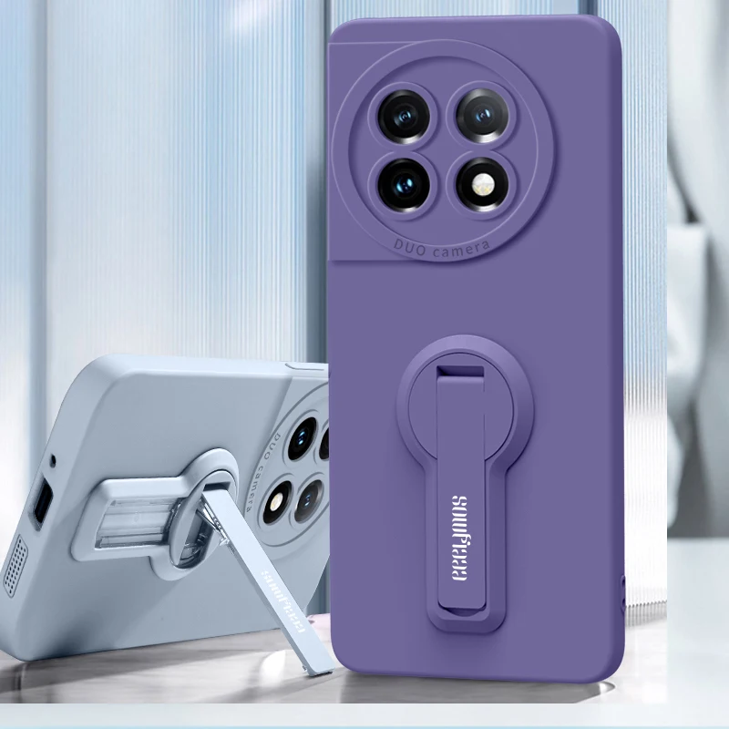 Enhanced Silicone Phone Case with Camera Protection and Holder Screen Film